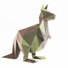 lowpolykangaroo jeu low poly animaux 3d animal 3d print model - Mito3D