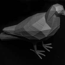 lowpolypigeon gioco lowpoly animale lowpolygon uccelli animali Degli 3d 3d print model - Mito3D