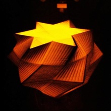 lowpoly 4000 art vase star polygon lamp 3d print model - Mito3D