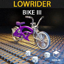 lowrider bike iii - 20aug22 buick wheel rim cadillac caprice three motion impala bicycle amt revell monte carlo wire 3d print model - Mito3D