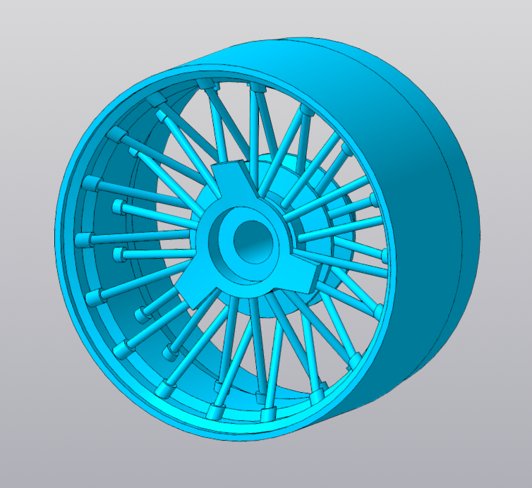 lowrider style 1 64 wheel hotwheels scale custom wheels diecast 3D print model - Mito3D