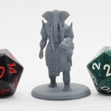 loxodon - tabletop miniature game 28mm armor asian dnd dungeons dragons elephant fantasy miniatures pathfinder sci-fi toy wargaming warhammer 3d print model - Mito3D