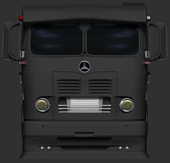 lp-321 truck cabin modeling car zbrush vehicle well replic art3d hardsurface 3d print model - Mito3D