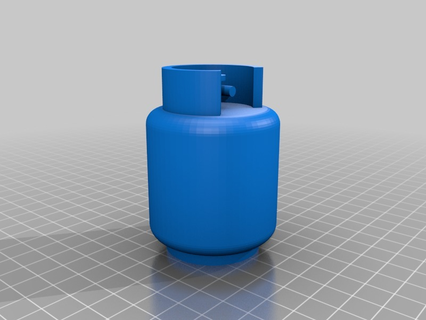 gpl serbatoio bottiglia cilindro gas propano 3d stampa 3d print model - Mito3D