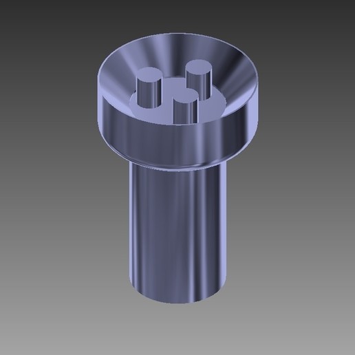 lps-securitybolt & da ferramenta parafuso segurança 3D print model - Mito3D