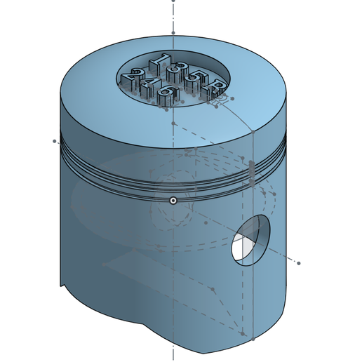 ls1 v8 pistone pomello cambio 3D print model - Mito3D