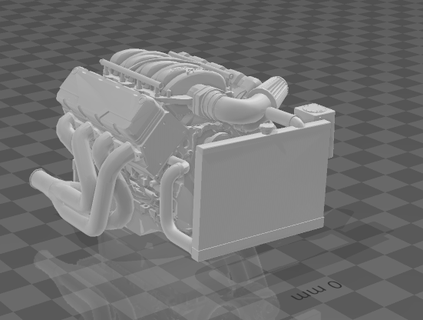 ls v8 motor 3d print model - Mito3D