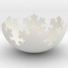 l-system fractal bowl art 3d print model - Mito3D