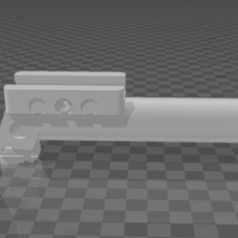 lt baïonnette de montage du rail gadget bayonnetmount airsoft bayonnet picatinnyrail le mont picatinny 3d print model - Mito3D