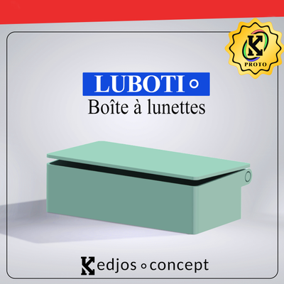 luboti glasses box case 3d print model - Mito3D