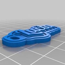 luc jewelry customized keychains 3d print model - Mito3D