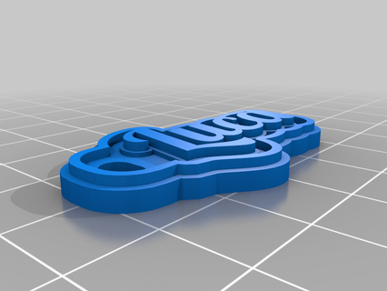 Luca özelleştirilmiş anahtarlık 3d print model - Mito3D
