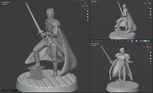 luca blight - suikoden ii 2 knight fantasy villain enemy miniature tabletop 3d print model - Mito3D