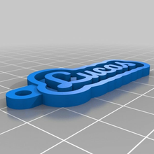 lucas customized keychains 3d print model - Mito3D
