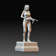 Lucha por la Libertad 2 Sanat insanlar karakter yazdırılabilir model heykel silahlar 3d print model - Mito3D