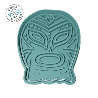 luchador - mexican culture 3 cookie cutter fondant polymer clay baking party mexico tequila cinco de mayo piramide chile cactus tacos sombrero 3d print model - Mito3D