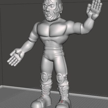 luchador mexicano game luchadormexicano mexicanwresting fighter toy decor home 3d print model - Mito3D