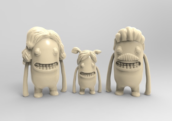 luchetti familie kunst zahlen 3dmodel 3d print model - Mito3D