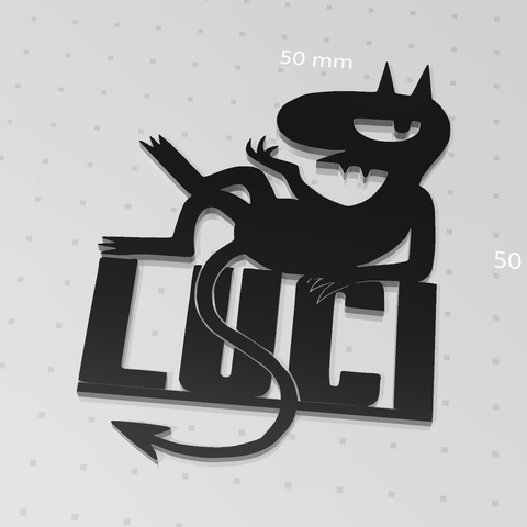 luci hayal kırıklığının 2 art imp chill smoker devil demon toon show tv gösterir anime 3D print model - Mito3D