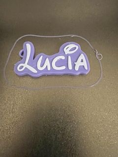 lucia keychain  3d print model - Mito3D