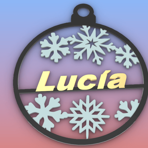 lucia ornament looked fuck 2020 fuck2020 covid covid2020 christmas hang end of the year 3D print model - Mito3D