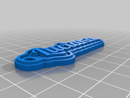 luciana customized keychains 3d print model - Mito3D