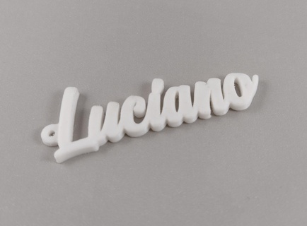 Luciano anahtarlık isim kolye gadget mücevher deko çocuk 3d print model - Mito3D