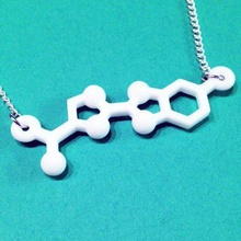 luciferin molecule necklace jewelry biology science 3d print model - Mito3D