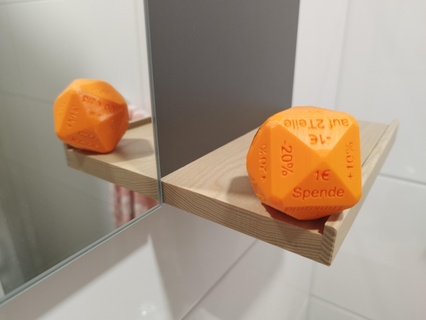 luck determines price Game promotional dice game 3d print model - Mito3D