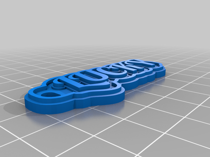 lucky customized keychains 3d print model - Mito3D