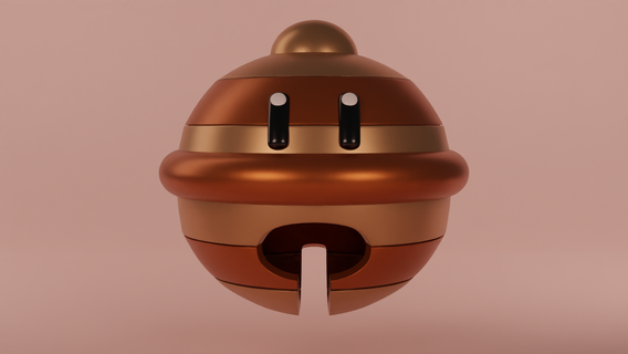 lucky bell mario nintendo games videogame luigi toad wario bowser peach sega sonic tails shadow retro pixel mushroom rock character child 3d print model - Mito3D