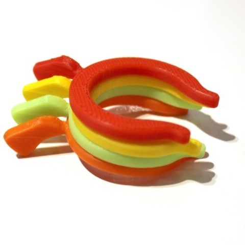 lucky bottle gadget bone chicken chickenbone ring toilet 3D print model - Mito3D