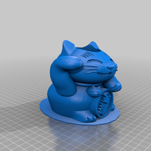 fortunato gatto penna pentola manekinekocat neko titolare supporto remixare ufficio 3d print model - Mito3D