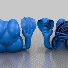 lucky cat robert fludd girl sculpture crossover art sculptures 3d print model - Mito3D