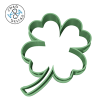 lucky clover - leaves cookie cutter fondant polymer clay gadget monstera craw plam heliconia pastry decoration 3d print model - Mito3D