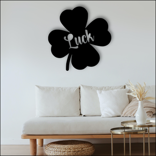 lucky clover wall decoration clover luck good luck table decoration wall  3d print model - Mito3D