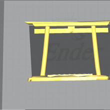 sorte portão v2 simplificado arquitetura japão de suerte templo japon fushimi inari 3d print model - Mito3D