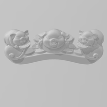 lucky pigs - asia collection pig china chinese 3d print model - Mito3D