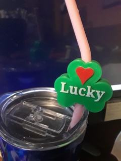 lucky straw topper st patrick's irish clover shamrock 3d print model - Mito3D