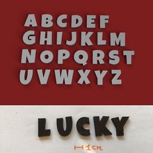 lucky uppercase 3d letters stl file 3d print model - Mito3D
