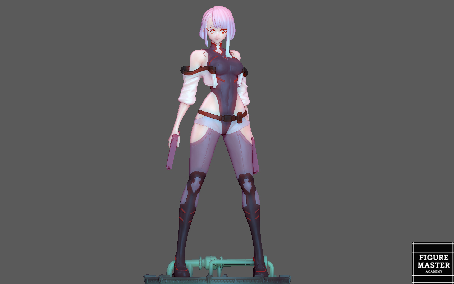 lucy cyberpunk edgerunners 2077 anime girl character 3d print rebecca david future 3D print model - Mito3D