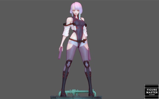 Lucy siberpunk kenar koşucuları 2077 anime kız karakter 3d Yazdır Rebecca David gelecek 3d print model - Mito3D