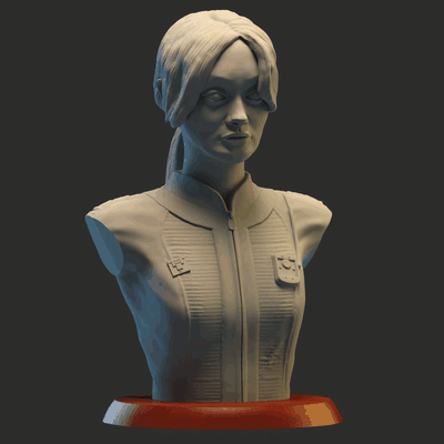 lucy mack bust fallout ella purnell art fallout ghoul walter goggins 3d print armor series wilderness woman she 3d print model - Mito3D