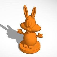 Ludix pop lapin art jouet 3d print model - Mito3D