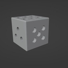 ludo cube dice 3d print model - Mito3D