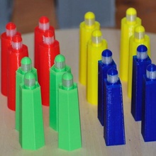 ludo lighthouse figures game 3d print model - Mito3D