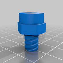 luer inflator needle adapter 3d print model - Mito3D