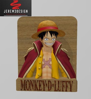 luffy's totem - one piece's future pirate king unsupported piece monkey luffy pirates 3d figurine model printing anime collection character hacker manga straw hat crew stl file collectibles art sculpture print place onepiece fa 3d print model - Mito3D