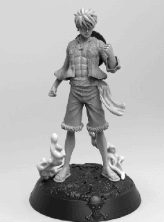 ruffy 3d gedruckt monkeydluffy Manga Anime Sammelfiguren Fan Art AnimeMerchandise Spielzeugfotografie Sammlerstücke Otaku Nerdkultur Gamingmerch Japanische Kultur Shonenjump 3d print model - Mito3D