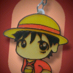 luffy keychain - one piece  3d print model - Mito3D